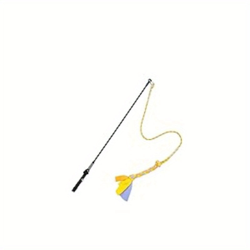 Interactive Flirt Pole Dog Toy Durable Teaser Wand Tassel