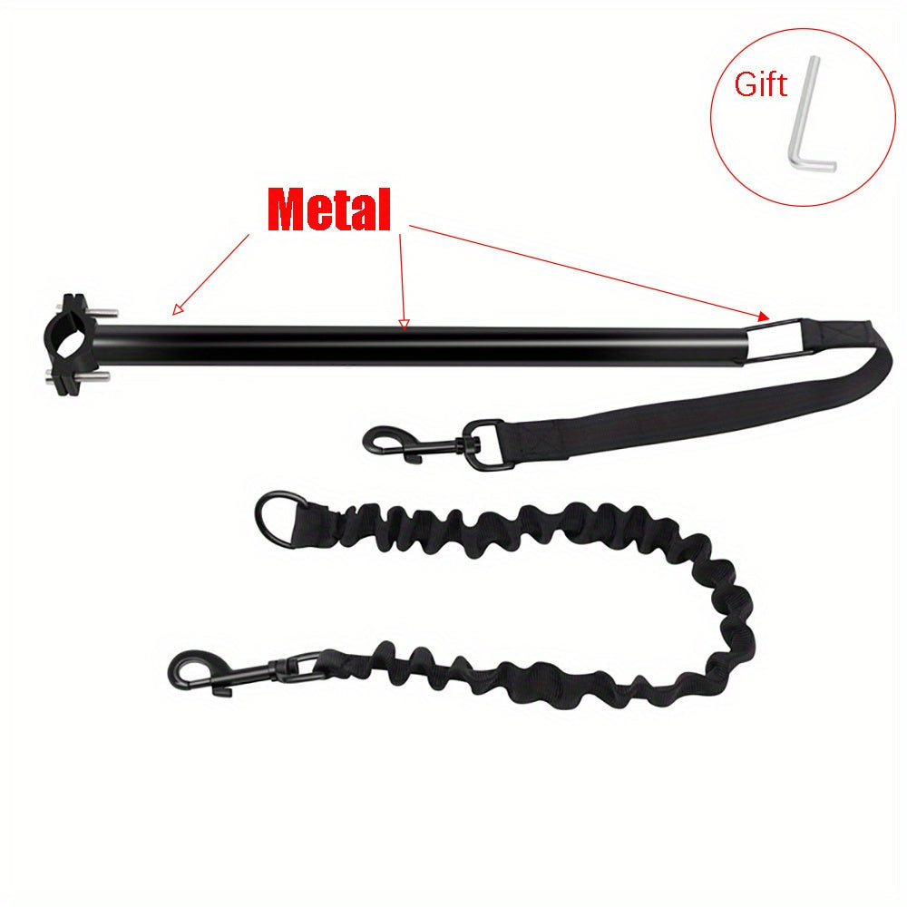 Retractable 26ft Dog Bicycle Leash With Jogging Attachment