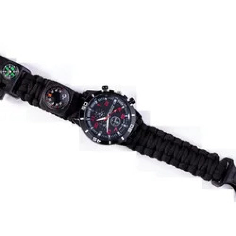 Paracord Survival Watch With Compass And Luminous Dial