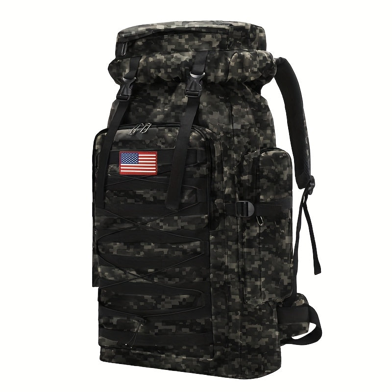 Camouflage Waterproof Travel Backpack For Hiking Outdoors