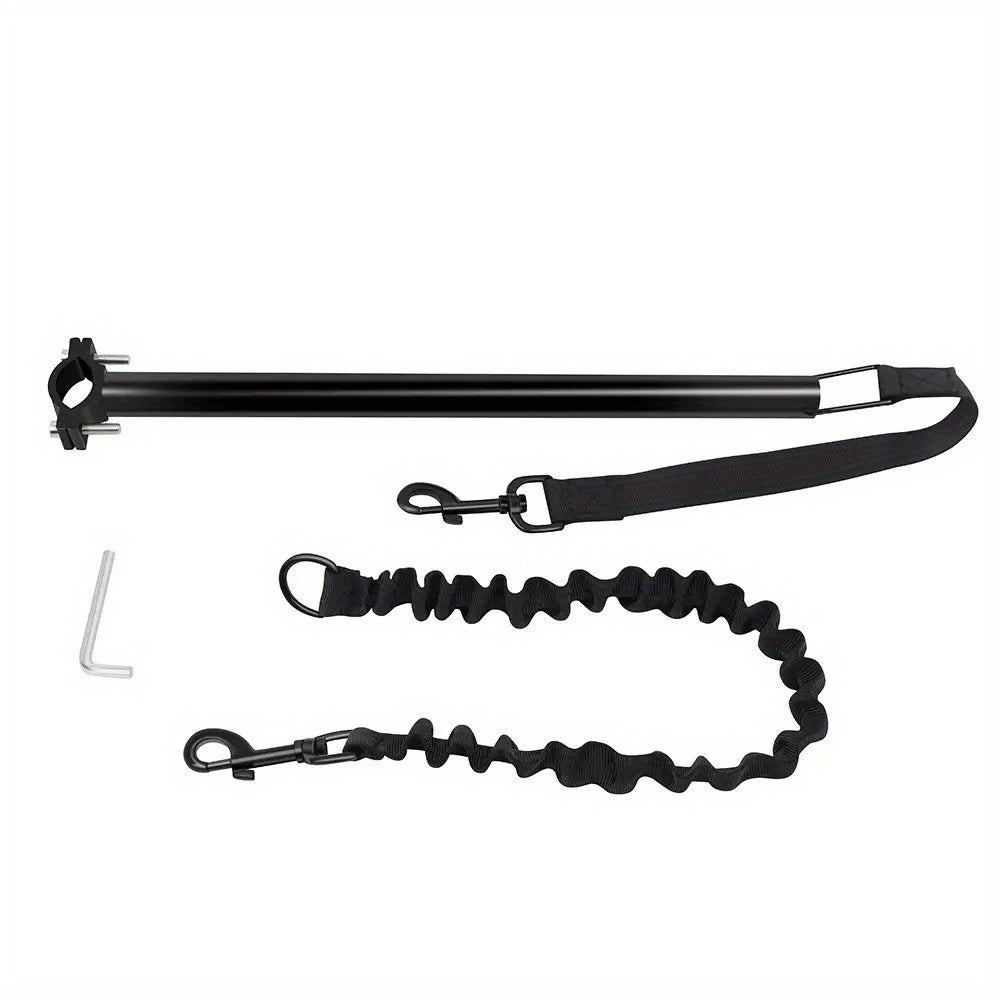 Retractable 26ft Dog Bicycle Leash With Jogging Attachment