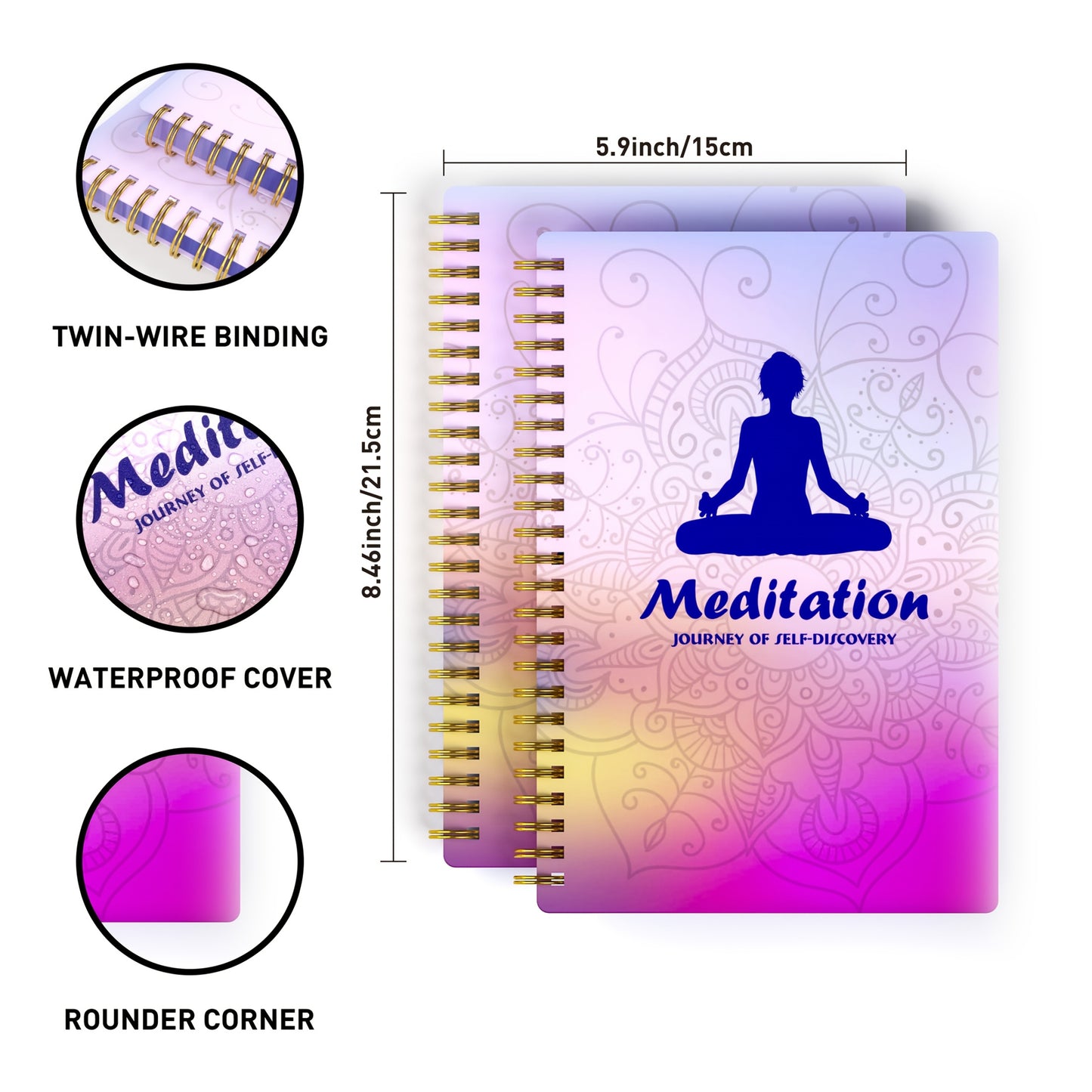 A5 Meditation Journal Daily Reflection Spiritual Seekers