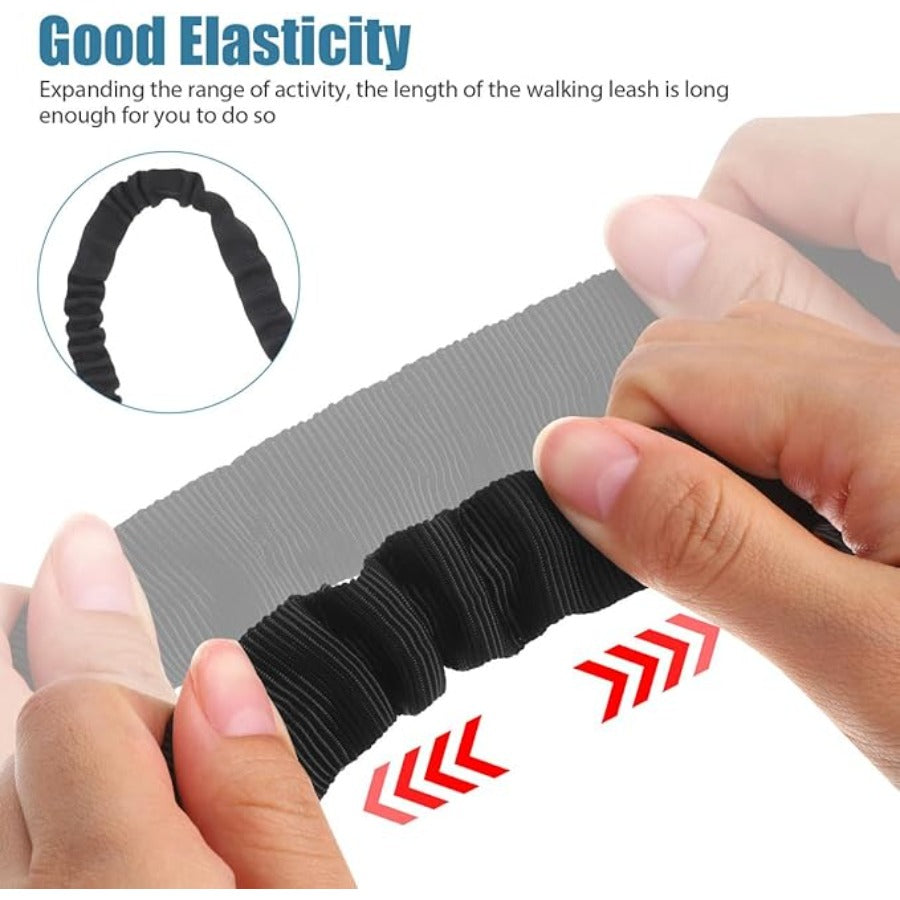 1000Lb Heavy Duty Stretchable Bike Leash For Dogs With Secure Locking System Adjustable Retractable Nylon Leash Cycling