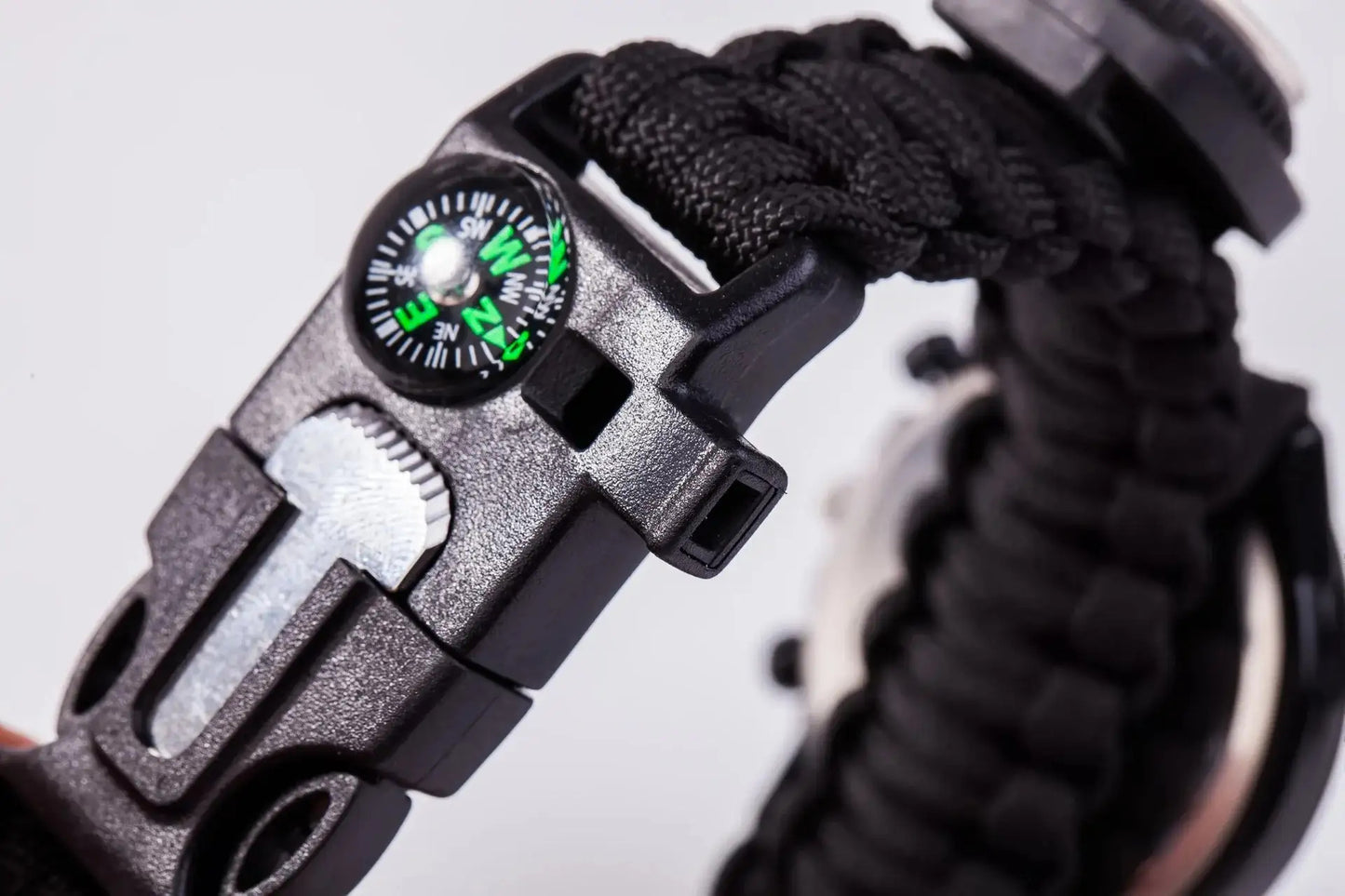 Paracord Survival Watch With Compass And Luminous Dial