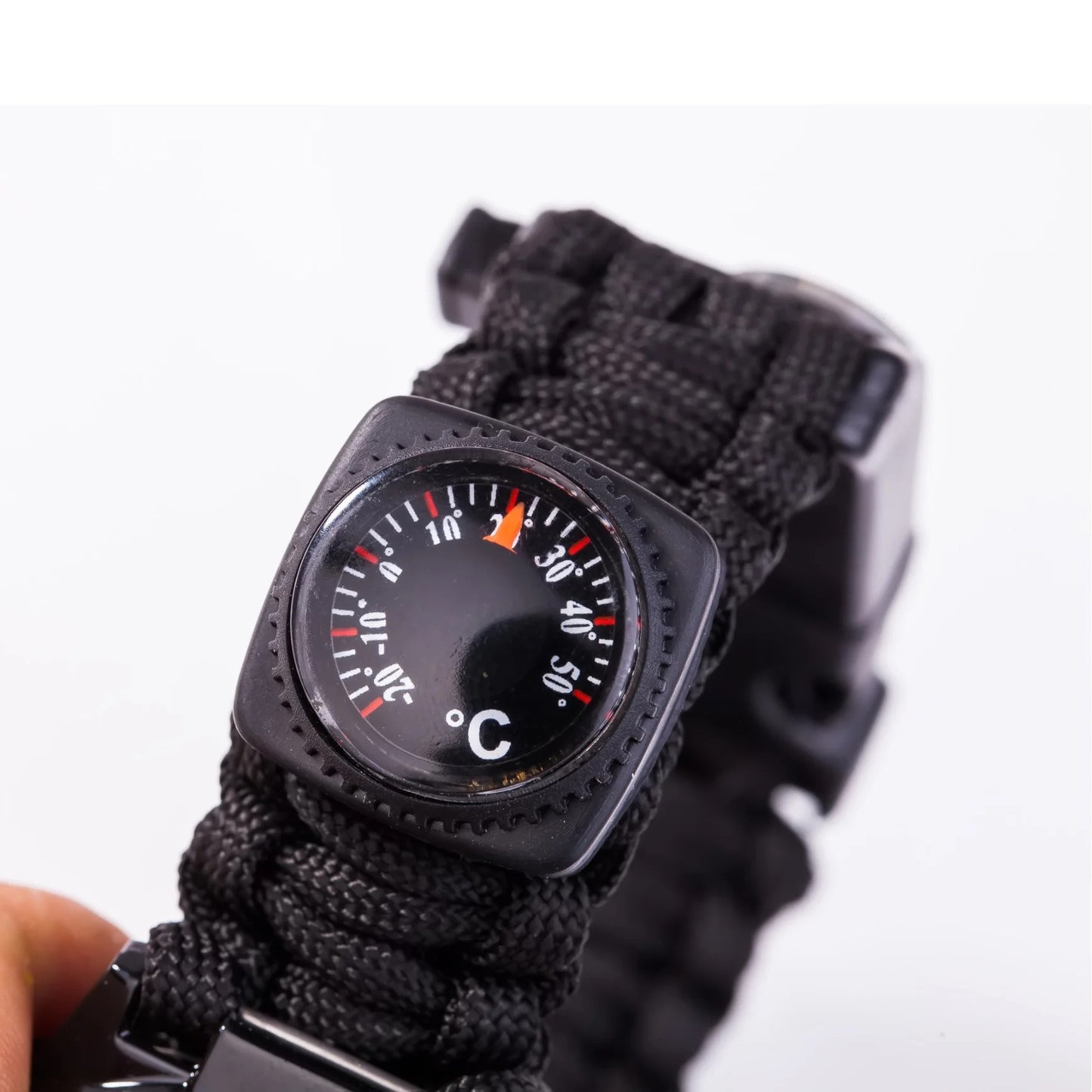 Paracord Survival Watch With Compass And Luminous Dial