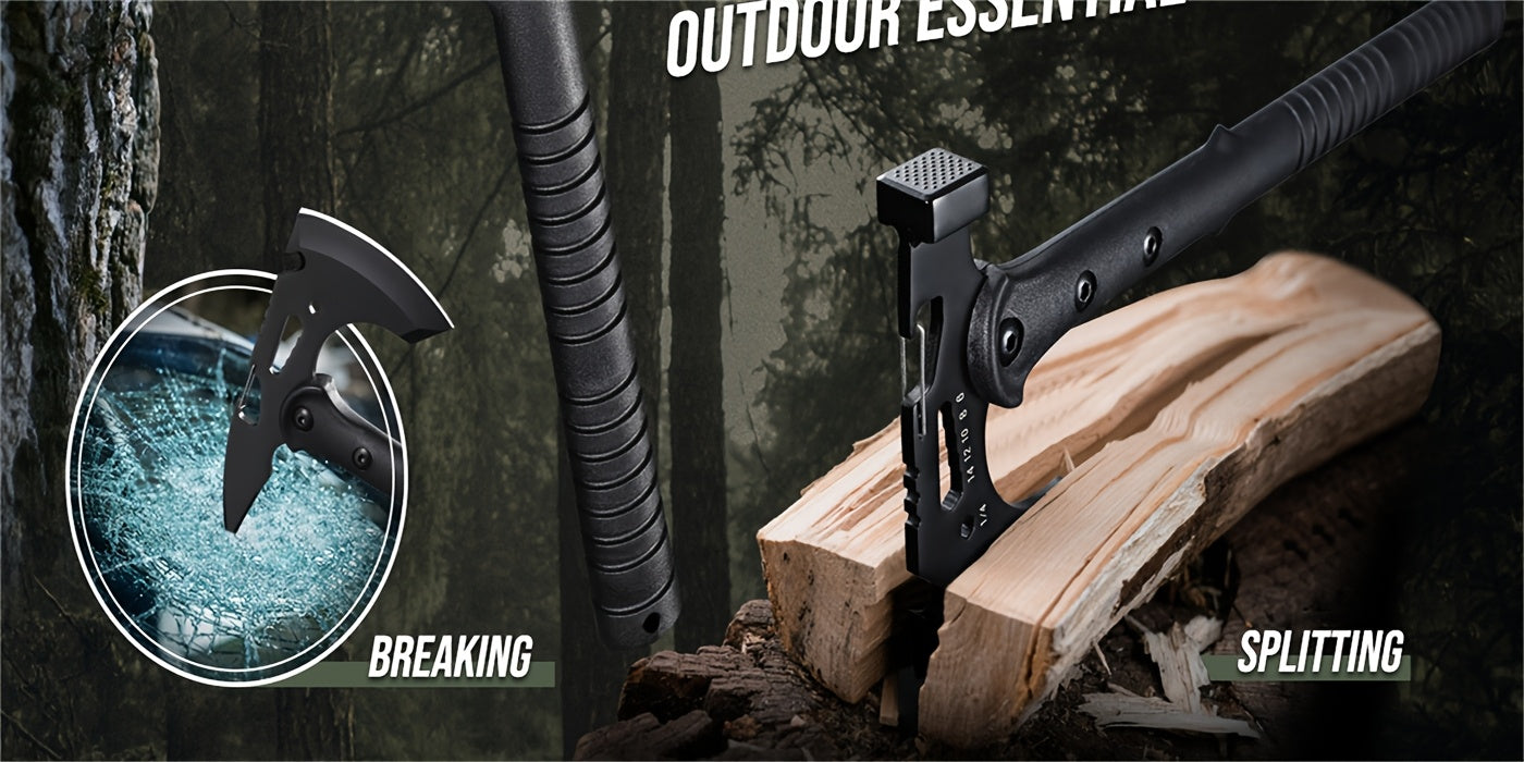 Outdoor Axe Set 2Pc Camping Hatchet Hiking Bottle Opener