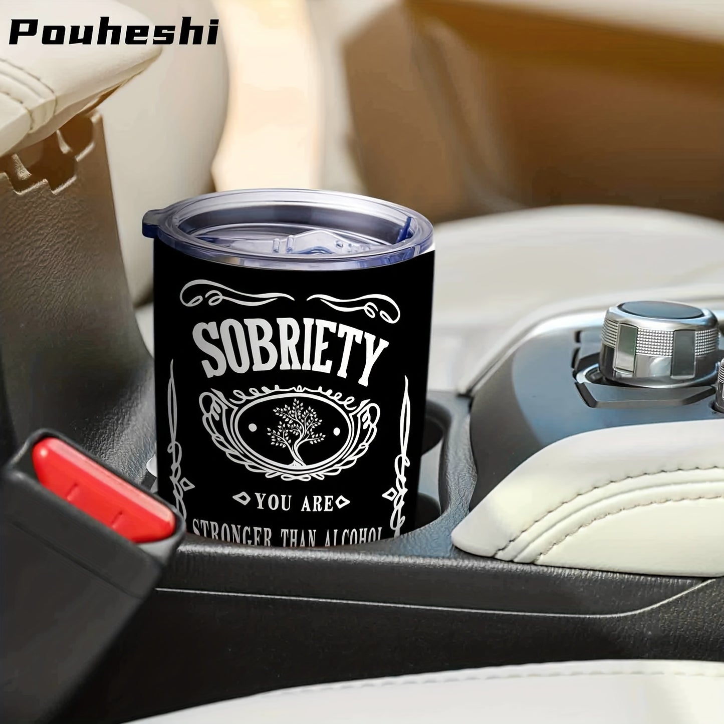 Stainless Steel Sober Motivational Tumbler Shatterproof BPA Free Insulated