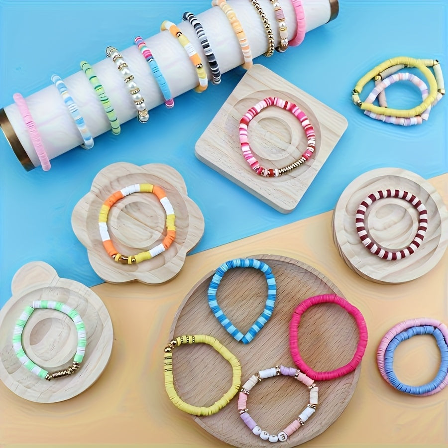 4500 Piece Soft Ceramic Beads Bracelet Making Kit With 18 Vibrant Colors Charms Metal Fittings And Tools DIY Jewelry