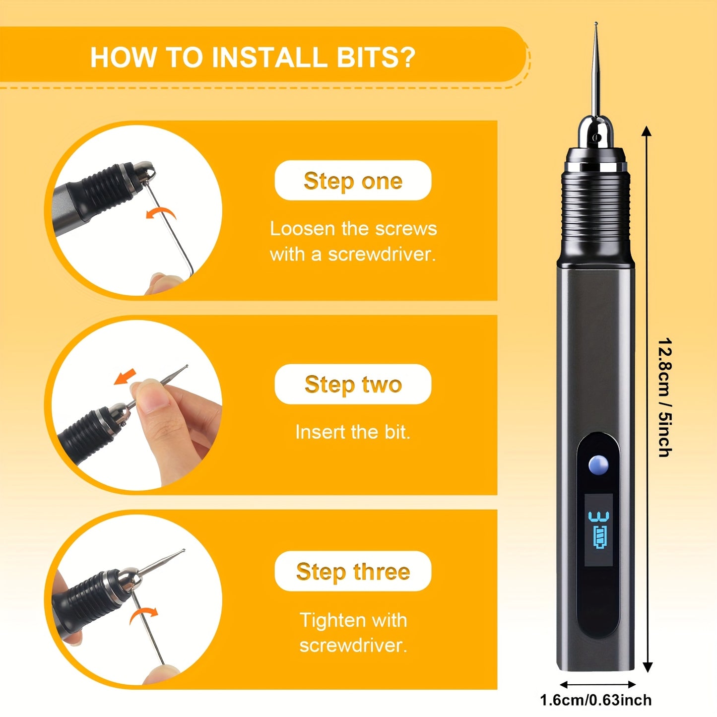 2025 New Engraving Pen Kit Rechargeable Engraver With 39 Bits And 10 Stencils Mini DIY Electric Etching Tool For Gifts