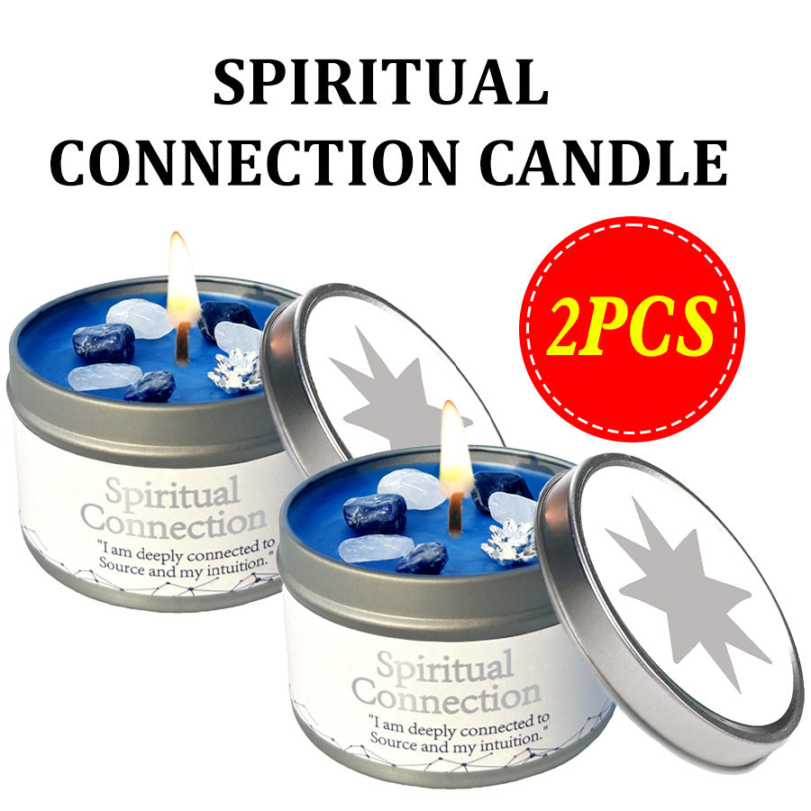 Law Of Attraction Candle White Sage 6oz With Crystal