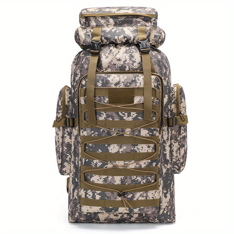Camouflage Waterproof Travel Backpack For Hiking Outdoors
