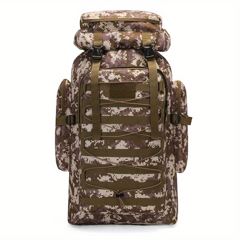 Camouflage Waterproof Travel Backpack For Hiking Outdoors