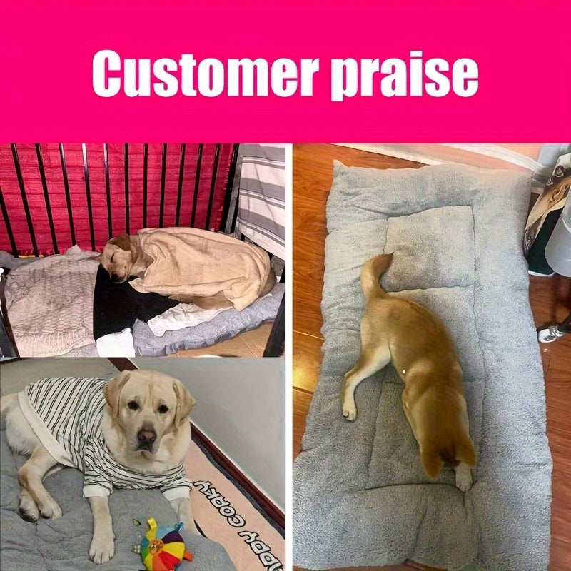 Extra Large Plush Dog Bed Sofa For Large Breeds Ultra Soft Polyester Surface Easy Clean