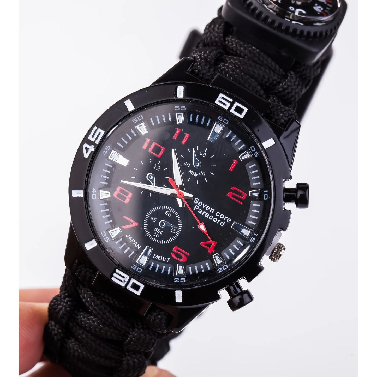 Paracord Survival Watch With Compass And Luminous Dial