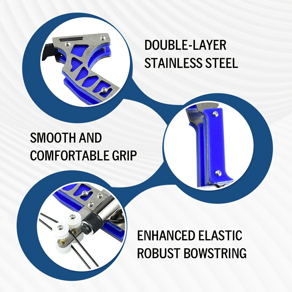 Compact Power Stainless Steel Mini Bow Kit For Archery Practice