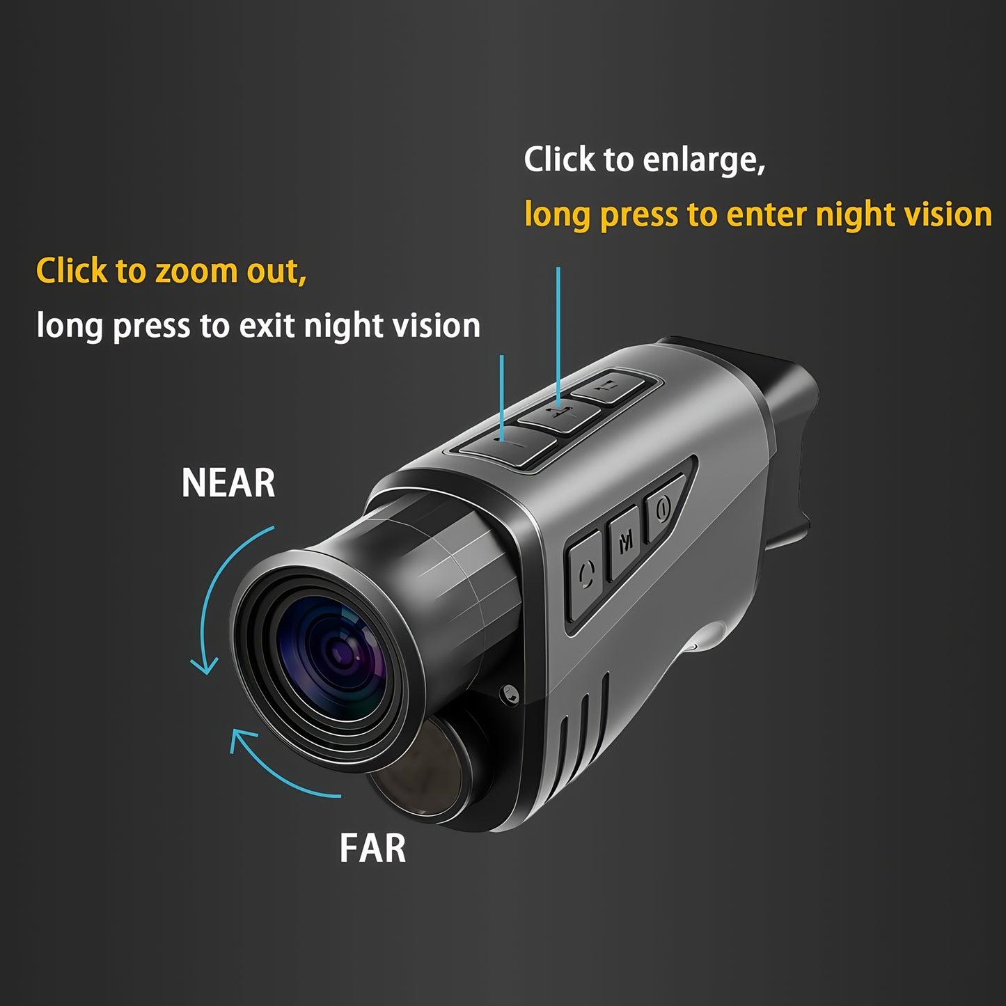 KLZO 32GB Night Vision Monocular With USB C Charging