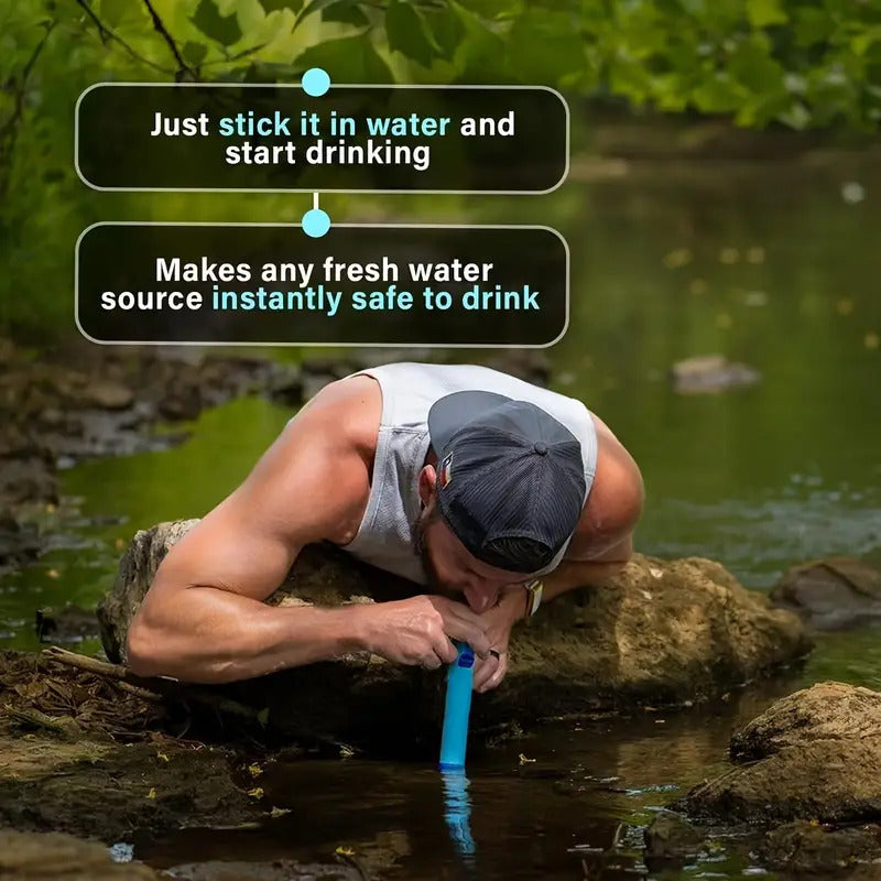 BODERI Personal Straw Purifier Gear 3 Stage Filtration