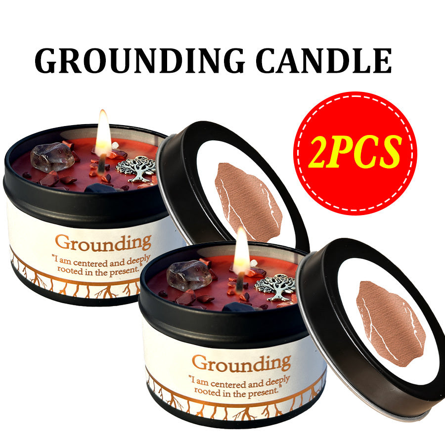 Law Of Attraction Candle White Sage 6oz With Crystal