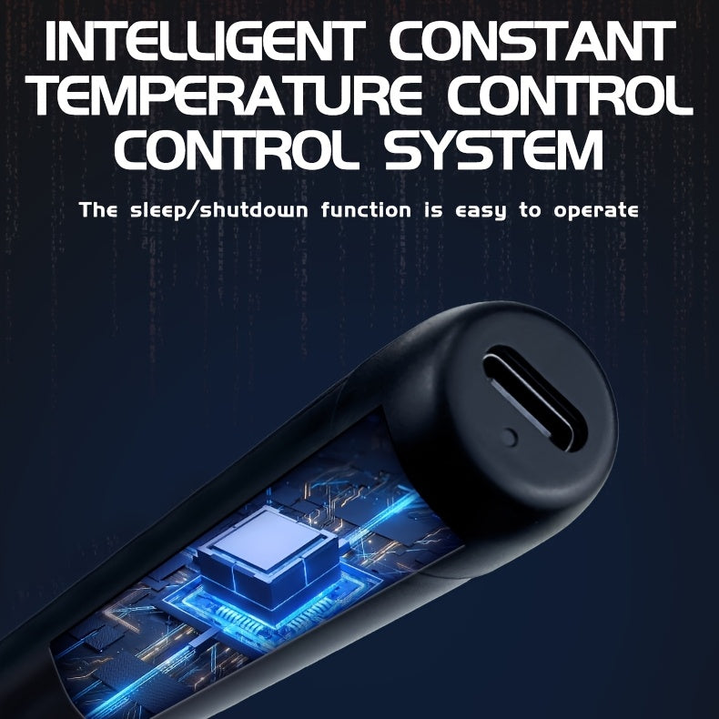 Mini Soldering Iron Kit With Adjustable Temperature USB Powered Portable Tool Includes Iron And Three Tips