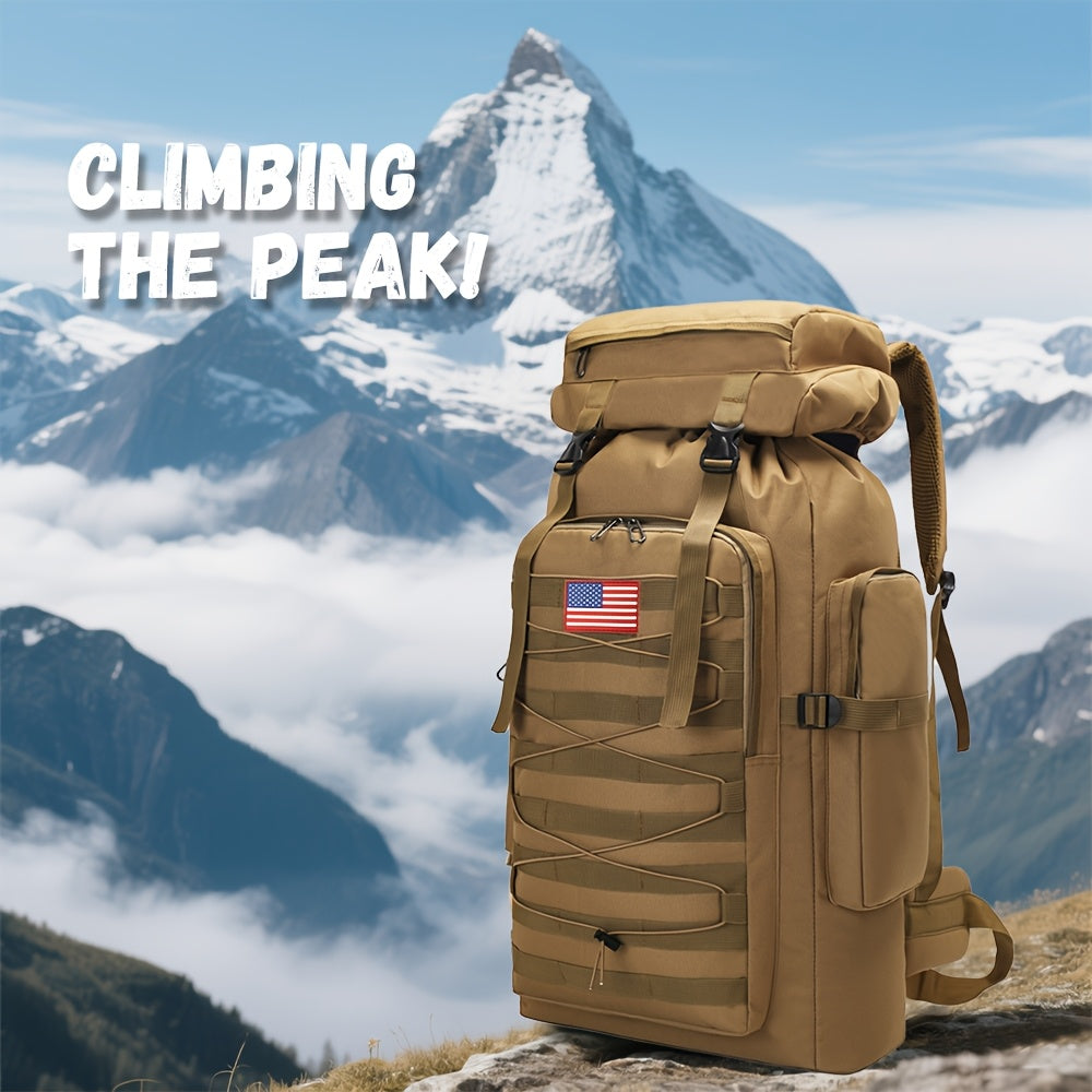 Camouflage Waterproof Travel Backpack For Hiking Outdoors