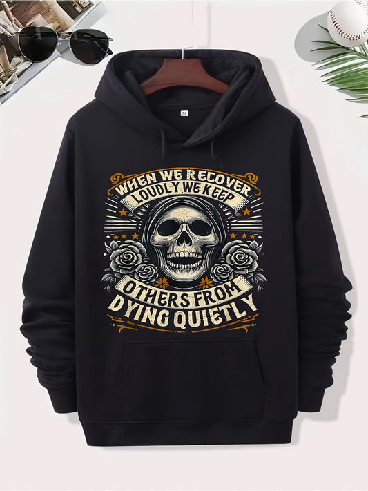 Anonymous Addiction Recovery Hoodie Unisex Black Kangaroo Pocket