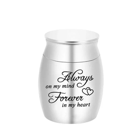 Engravable Stainless Steel Pet Cremation Urn For Cat Or Dog
