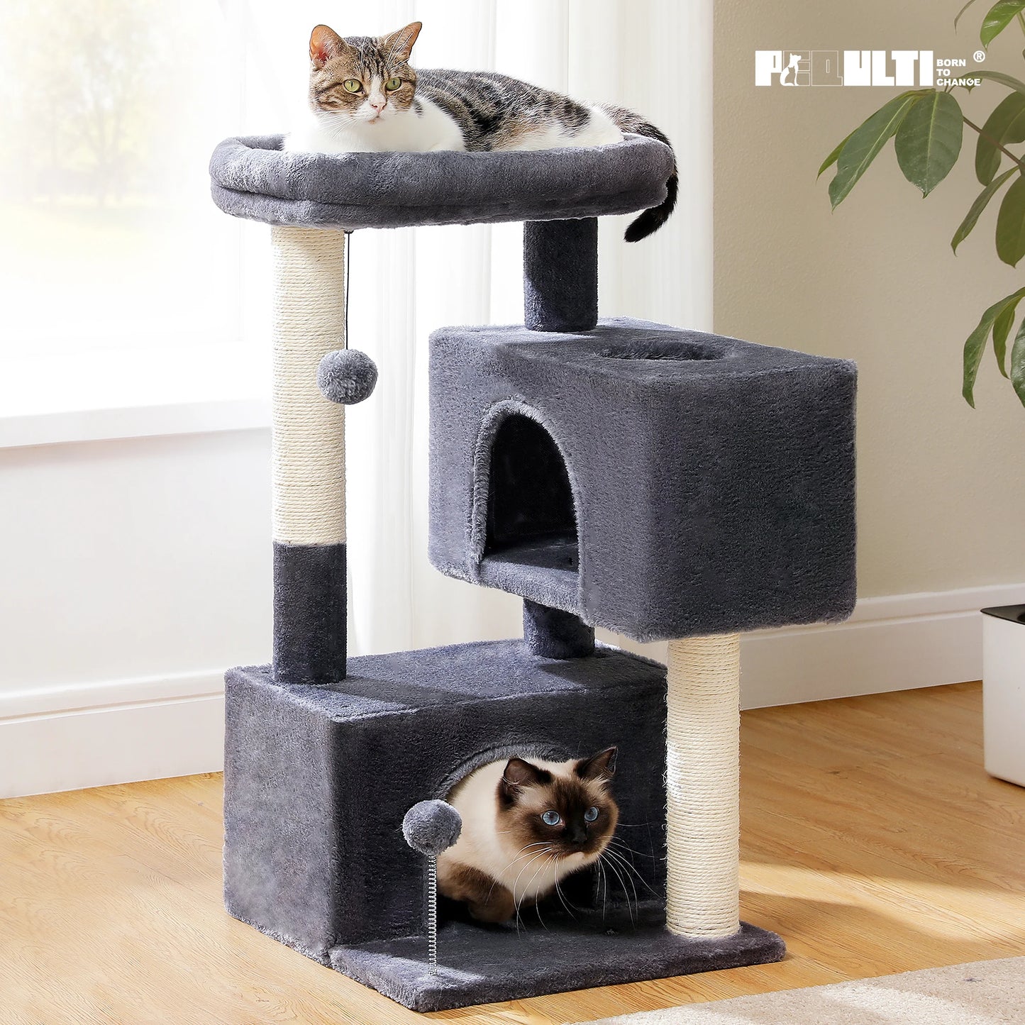 Large Cat Tree Indoor Cats Multi Level Tower Sisal Pad