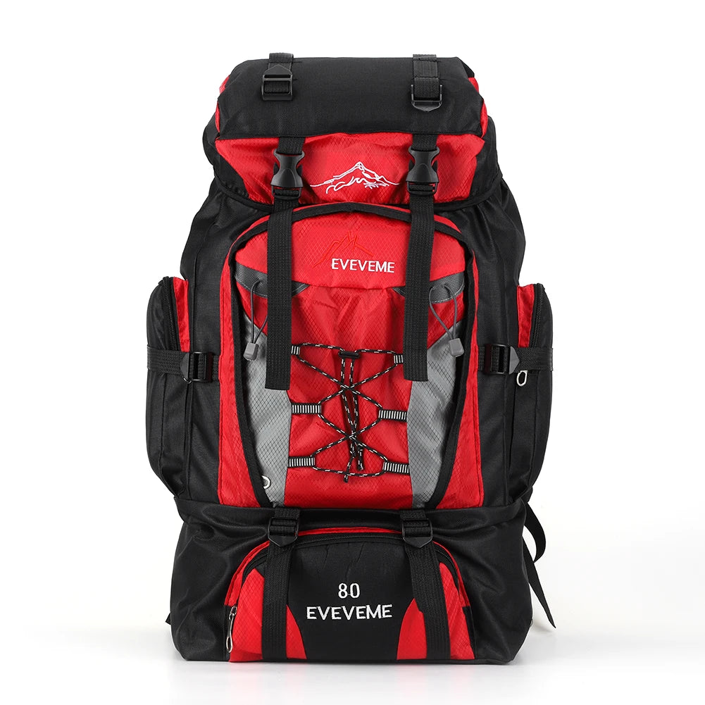 80L Mountaineering Backpack Large Capacity Travel Rucksack