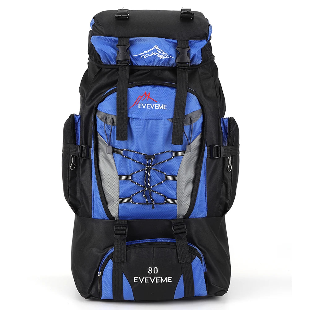 80L Mountaineering Backpack Large Capacity Travel Rucksack