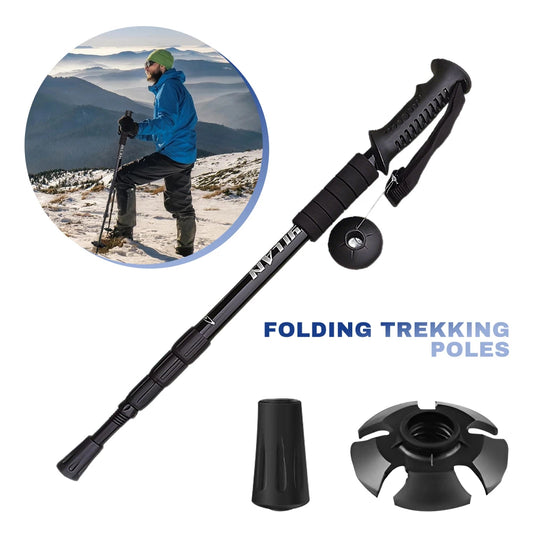 Trekking Poles Aluminum Alloy Telescopic Walking Antishock