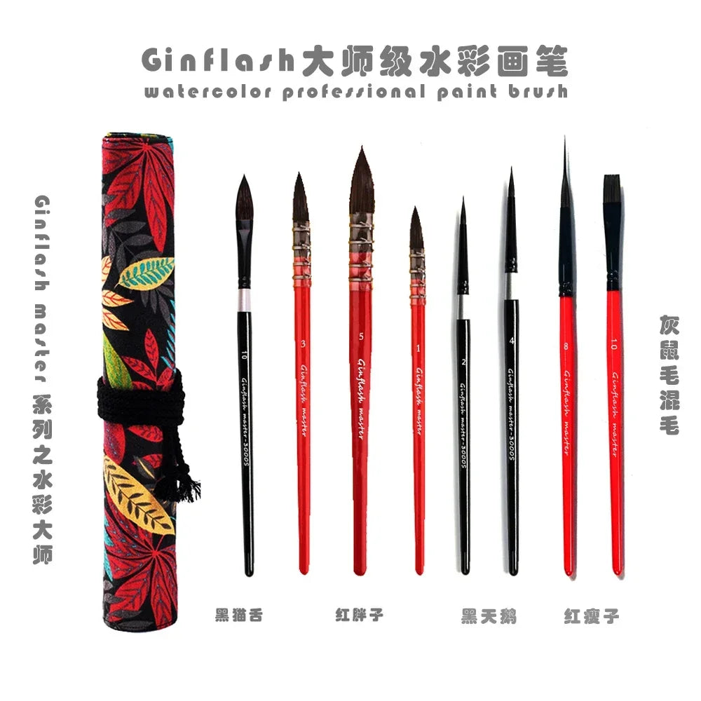Ginflash 50 90 Colors Watercolor Paints Set Portable Pen