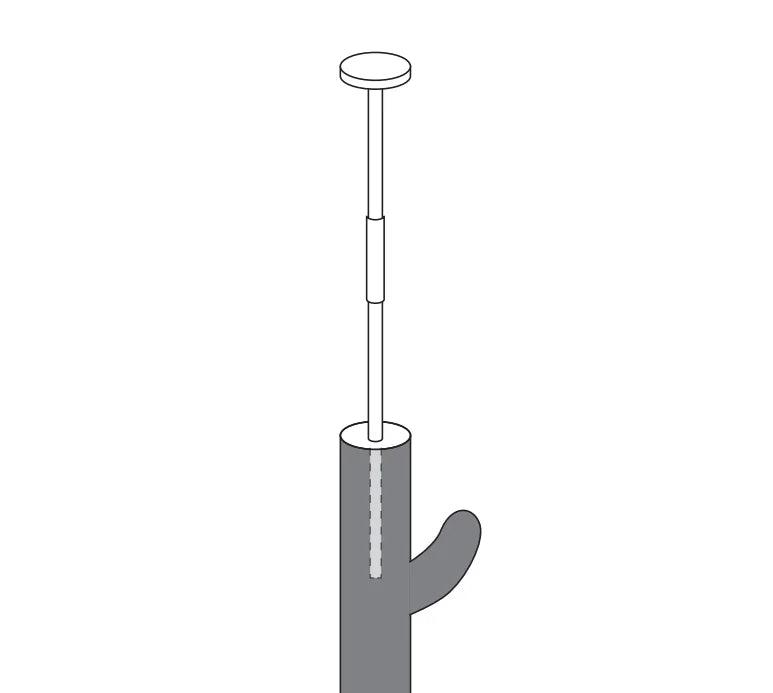 Cat Tree 5 Tier Floor to Ceiling Cat Tower Cactus Tall Climbing Tree with Scratching Post Hammock and Dangling Ball for Indoor Cats