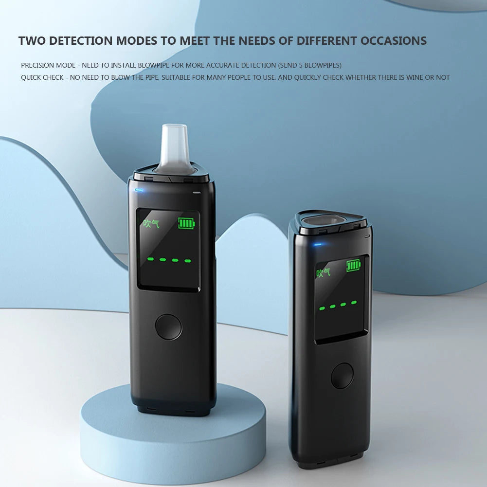 Rechargeable Portable Breath Alcohol Tester High Accuracy