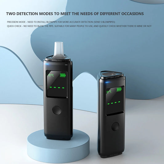 Rechargeable Portable Breath Alcohol Tester High Accuracy