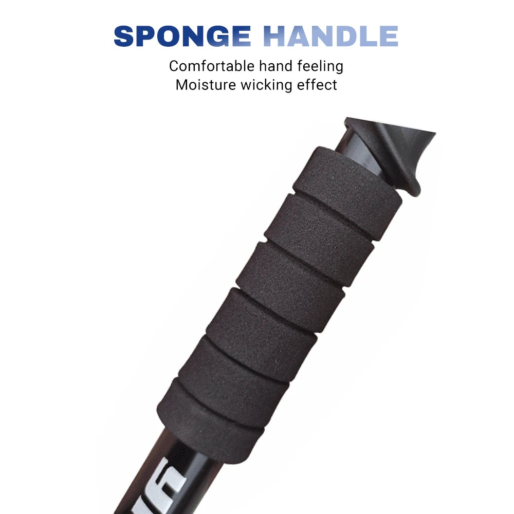 Trekking Poles Aluminum Alloy Telescopic Walking Antishock