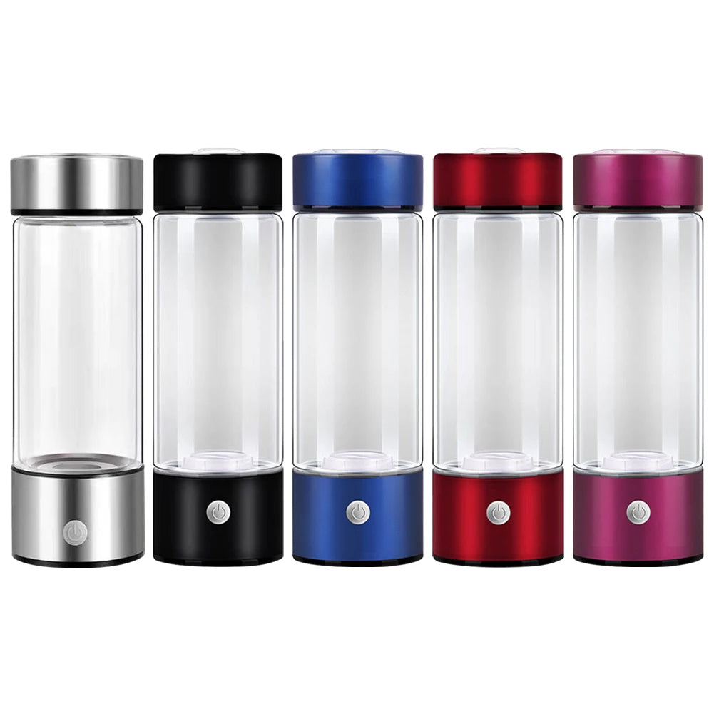 420ml Hydrogen Water Bottle USB Rechargeable Electric Hydrogen Rich Water Generator Portable Antioxidant Lonizer