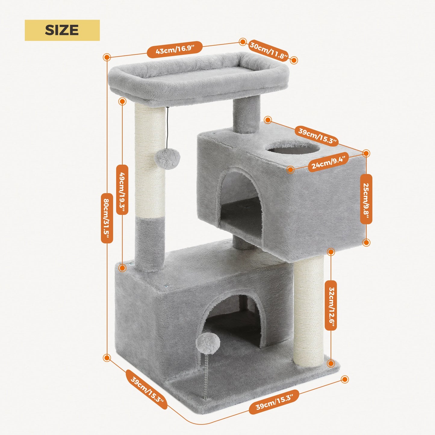Large Cat Tree Indoor Cats Multi Level Tower Sisal Pad