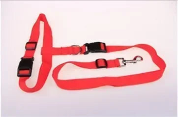 Adjustable Pet Lead Belt Traction Walking Leash for Dogs and Cats Free Rope Jogging Supplies