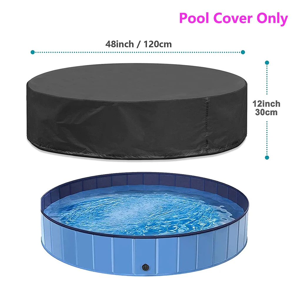 Dog Swimming Pool Portable Plastic Grooming Tub Bathing Pool for Large Dogs Durable Scratch Resistant Foldable Design