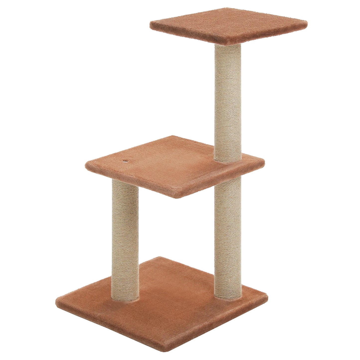 Cat Tree Cat Tower for Indoor Cats Three-Tier Activity Tree with Scratching Posts Big Hammock and Removable Top Perch Grey