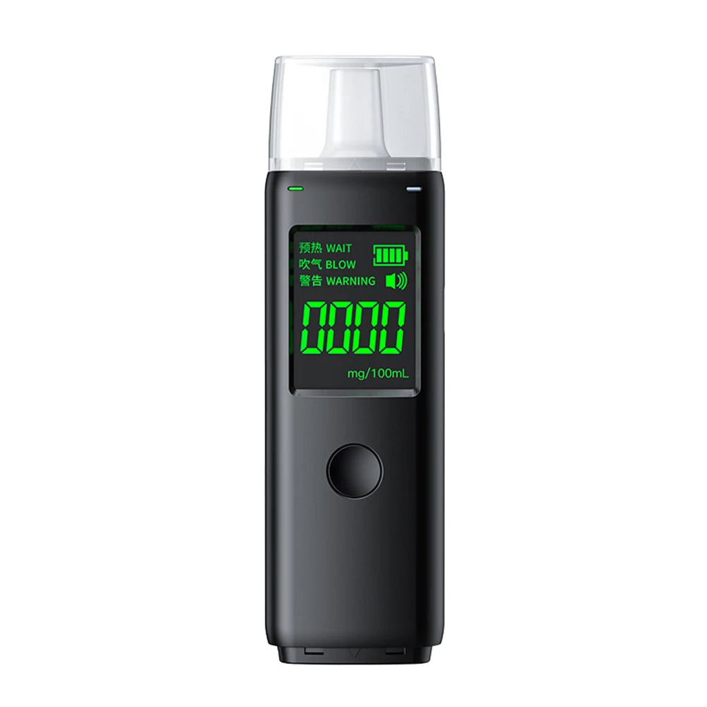 Rechargeable Portable Breath Alcohol Tester High Accuracy