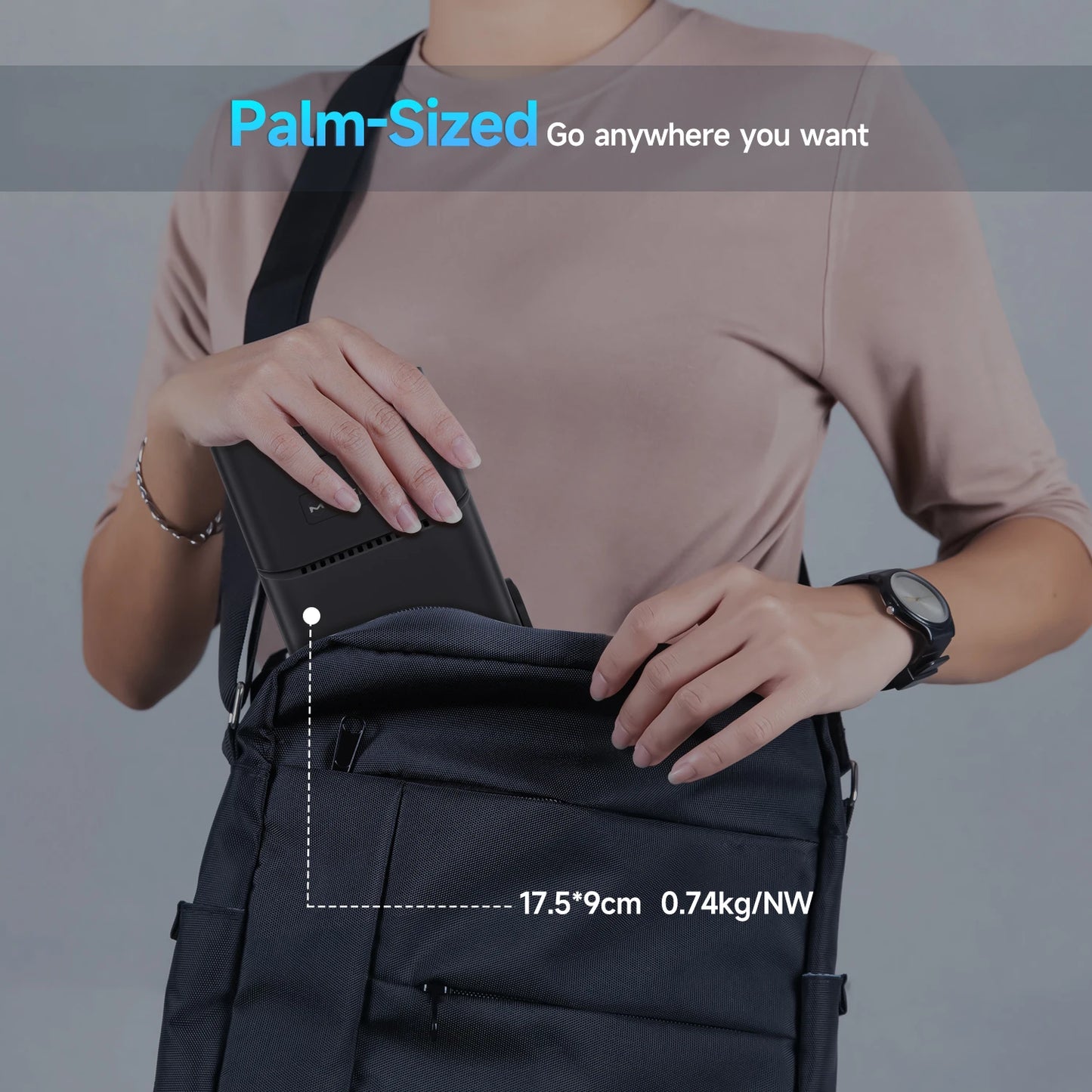 Magcubic HY320 Mini Native 720P Android 11 4K Projector 300 ANSI Lumens Wifi 6 Bluetooth 5.0 Outdoor Portable Projector