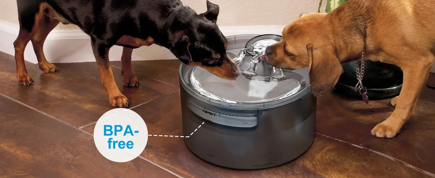NPET Large Dog Water Fountain 2 Gallon Automatic Dispenser