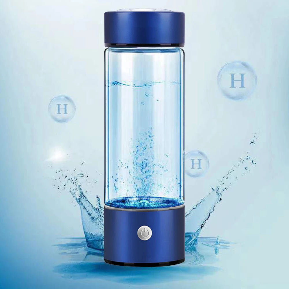 420ml Hydrogen Water Bottle USB Rechargeable Electric Hydrogen Rich Water Generator Portable Antioxidant Lonizer