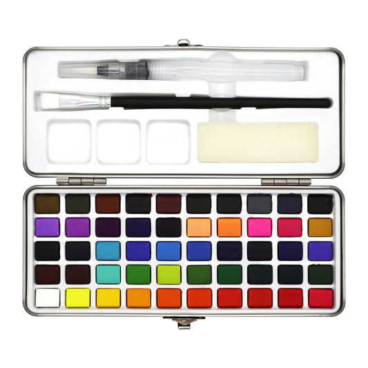 Ginflash 50 90 Colors Watercolor Paints Set Portable Pen