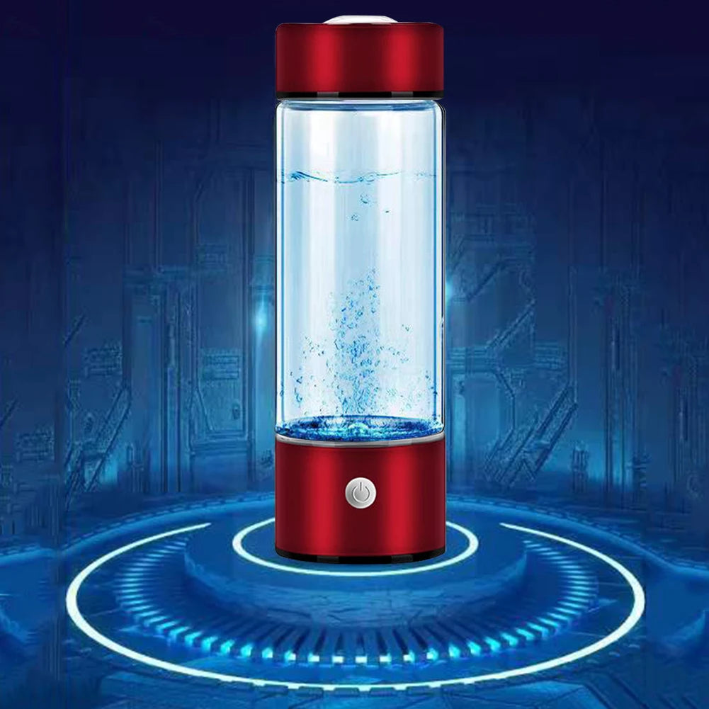 420ml Hydrogen Water Bottle USB Rechargeable Electric Hydrogen Rich Water Generator Portable Antioxidant Lonizer