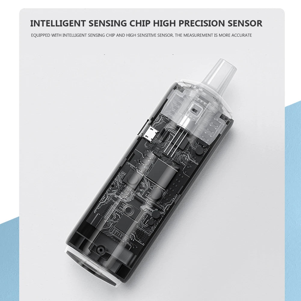 Rechargeable Portable Breath Alcohol Tester High Accuracy