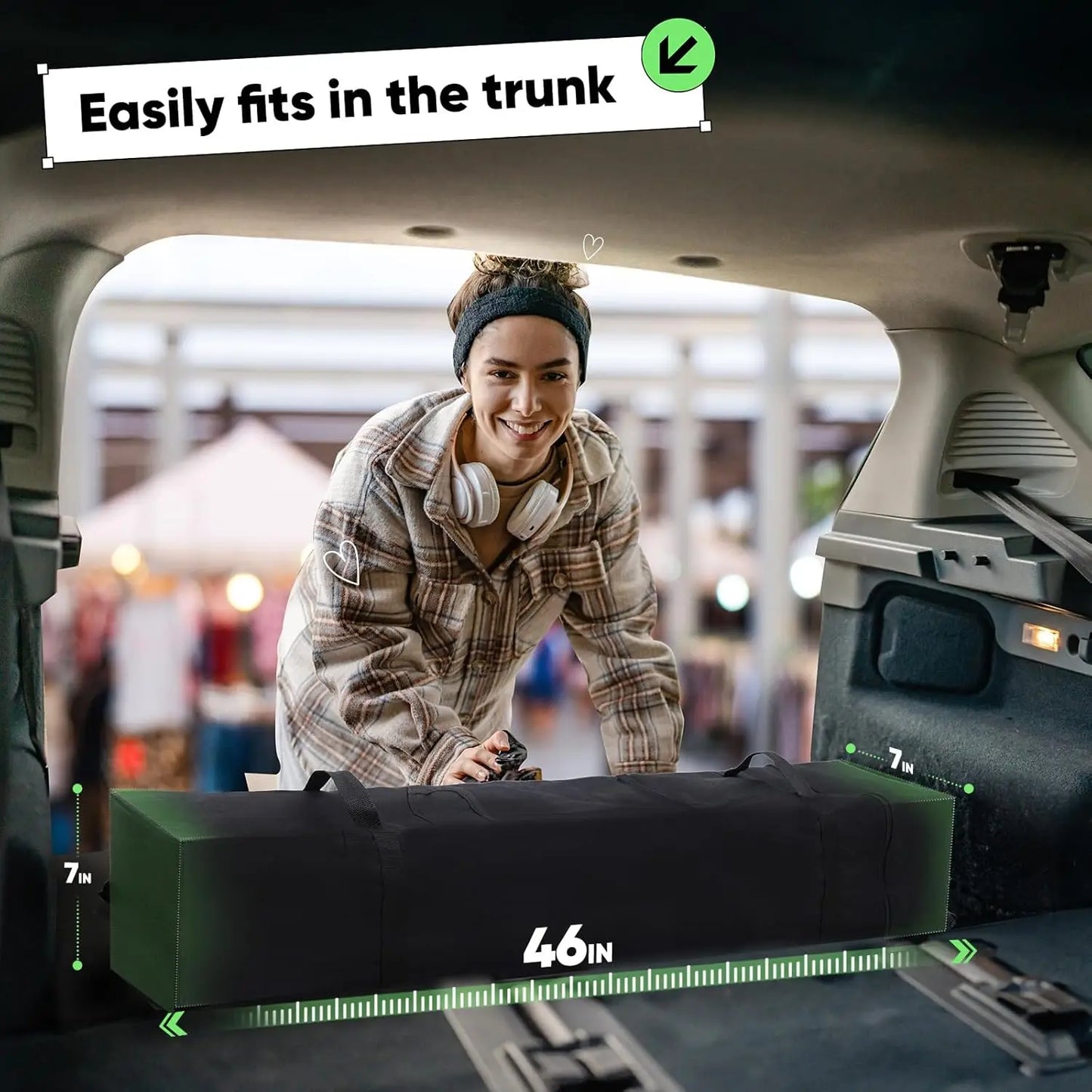 10x10 Heavy Duty Pop Up Canopy Tent Waterproof 11ft Interior