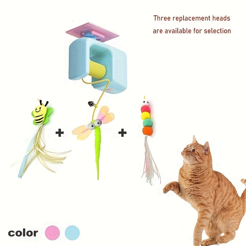 2025 Cat Yo Yo With Pendants Smart Retractable Hanging Toy For Cats Replaceable Tail And Easy Door Installation