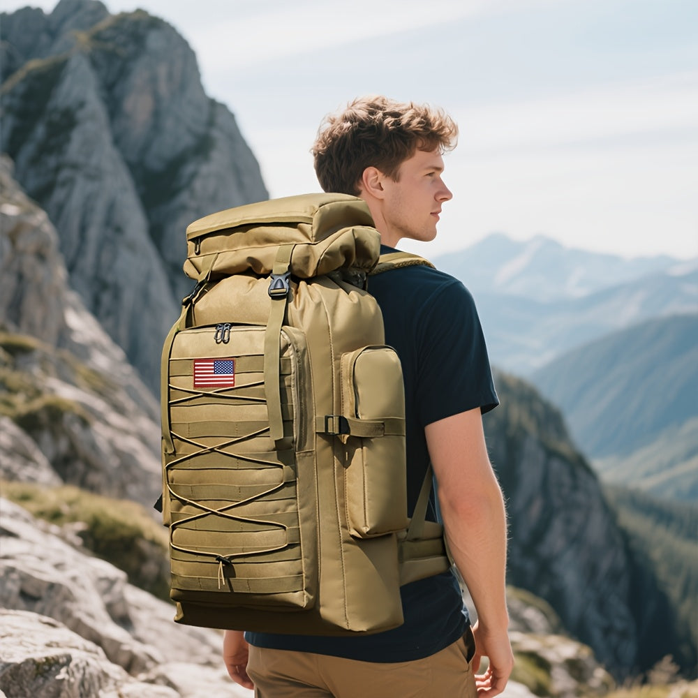 Camouflage Waterproof Travel Backpack For Hiking Outdoors